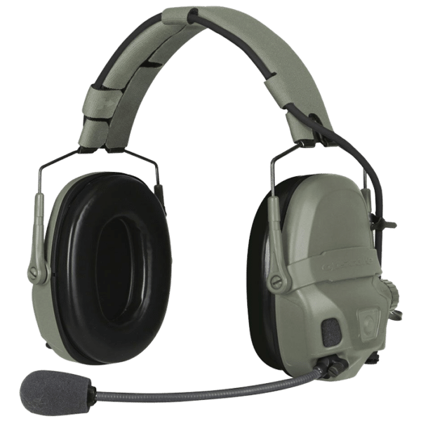 Ops-Core AMP headset shown in foliage green.