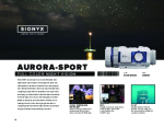 SiOnyx Aurora Sport Datasheet (PDF)