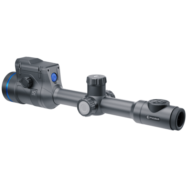 Rear angle view of a Thermion 2 LRF XL50 thermal riflescope.